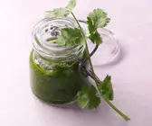 Selbstgemachtes Koriander-Sesam-Pesto