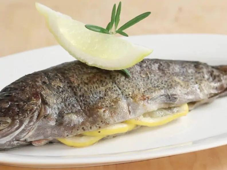 Gegrillte Forelle aus dem Ofen