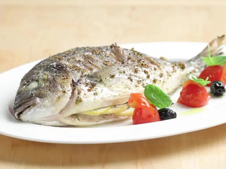 Dorade aus dem Ofen