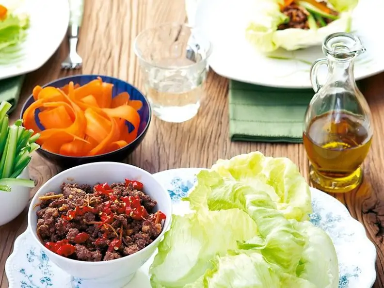 Salat mit Hack