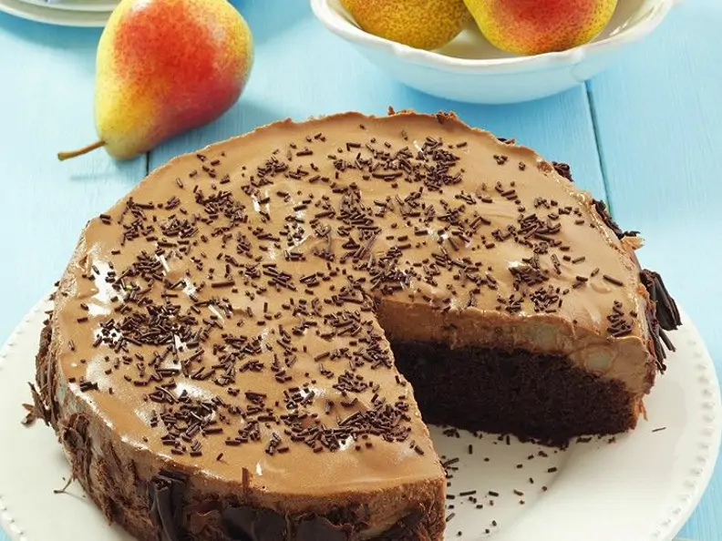 Schoko-Birnen-Kuchen