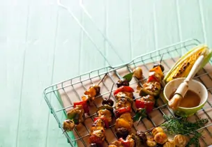 Scharfe Geflügelspieße
