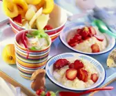 Obstnachspeisen für Kinder