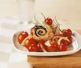 Putenrouladen mit Cocktailtomaten