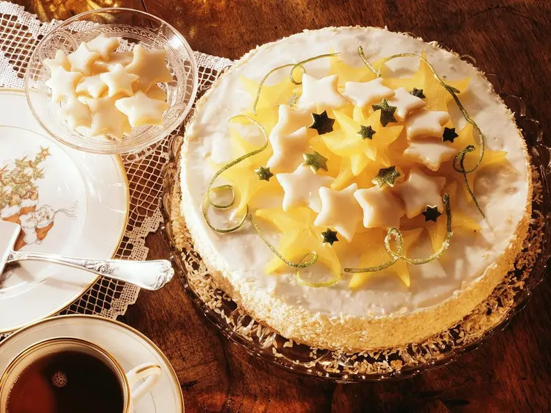 Exotische Obsttorte zu Weihnachten