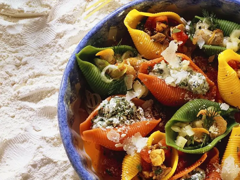 Muschelpasta mit Füllung