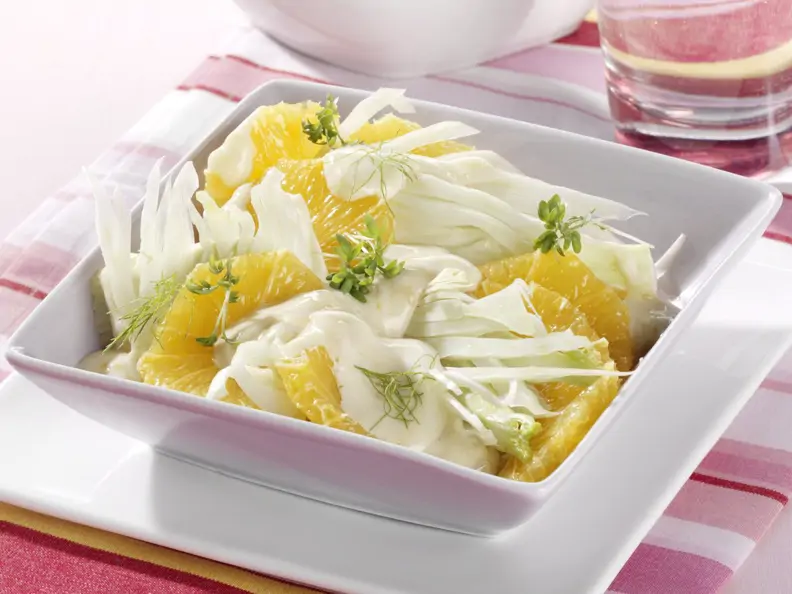 Fenchelsalat mit Orangen und Joghurt