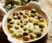 Rosenkohl-Maronen-Auflauf