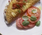 Omelett mit Speck und Kräutern