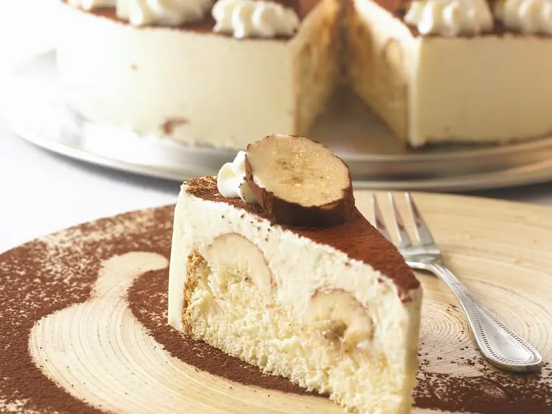 Torte mit Banane