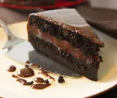 Saftiger Schokokuchen mit Canache