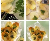 Kartoffelchips mit Kräutern