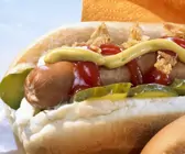 Hot Dog mit Wiener Würstchen