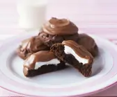 Kekse mit Milch-und Nougatcreme 