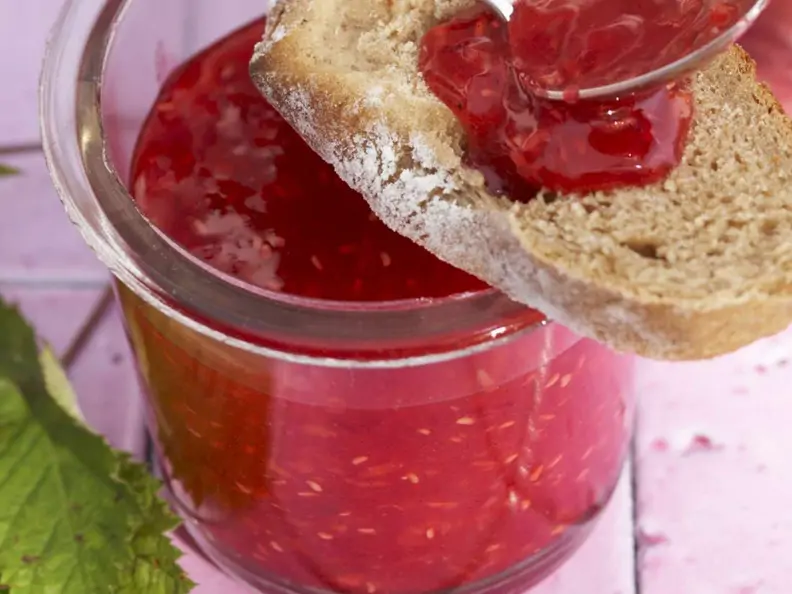 Pfirsich-Himbeer-Marmelade