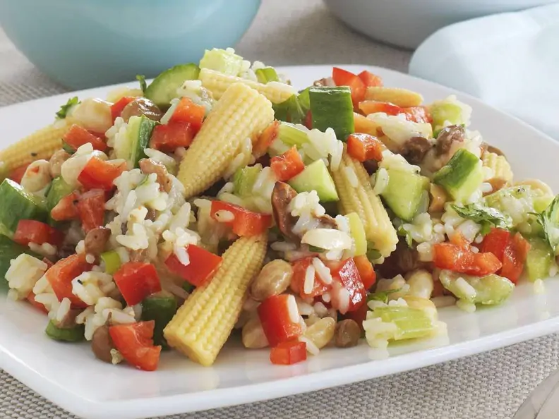 Maiskölbchen-Reis-Salat