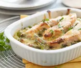 Spargel-Lachs-Auflauf