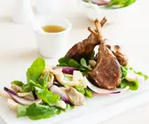 Lammchops mit Pilzen