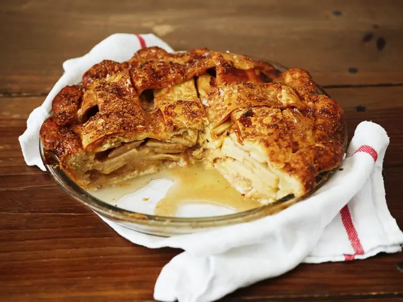 Apfelkuchen mit Karamell