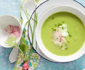 Einfache Erbsensuppe