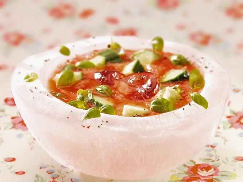 Gazpacho mit Weintrauben