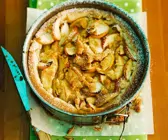 Mandel-Apfelkuchen mit Streuseln