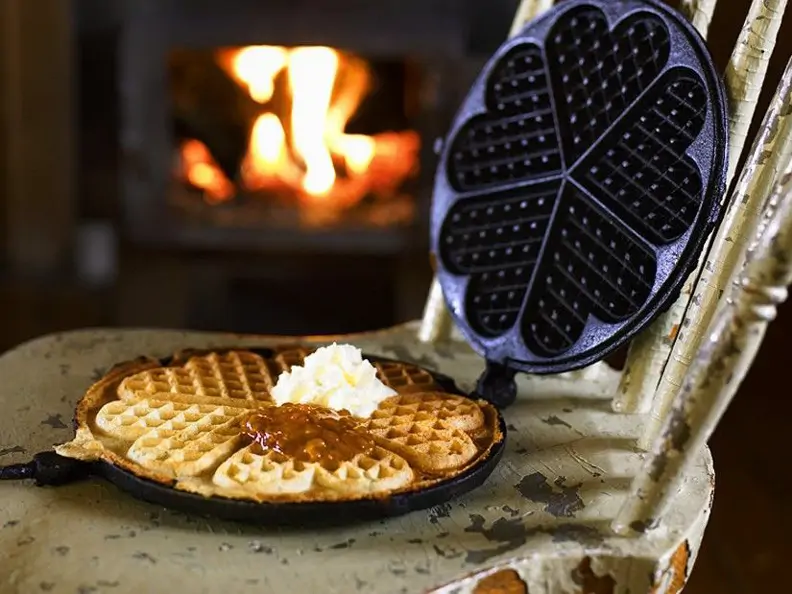 Waffeln mit Sahne