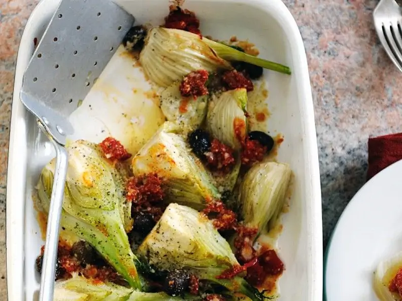 Fenchel im Backofen mit Parmesan