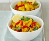 Hähnchen-Risotto mit Curry