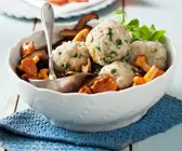 Pilzragout mit Klößen