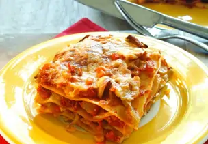 Weißkohl-Lasagne