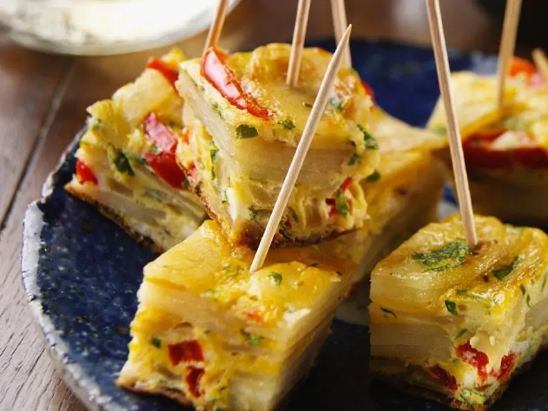 Kartoffel-Frittata mit Paprika