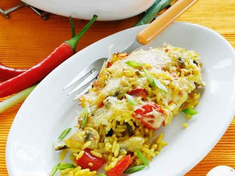 Reis-Champignongratin