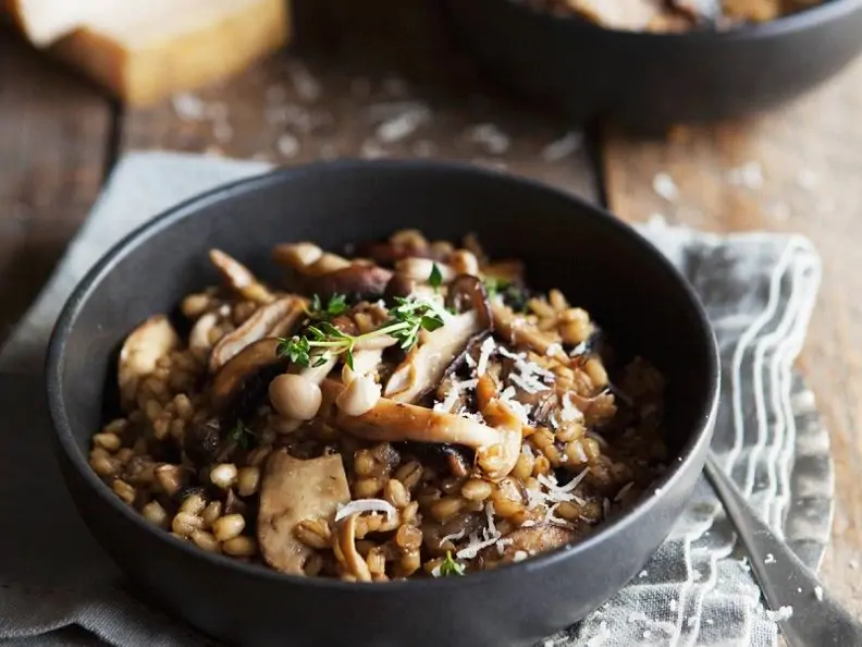 Gersten-Pilzrisotto