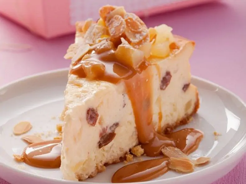 Käsekuchen mit Karamell