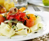 Nudeln mit mediterranem Gemüse