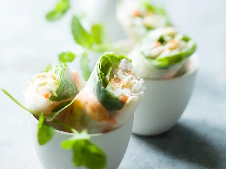 Frühlingsrollen mit Shrimps