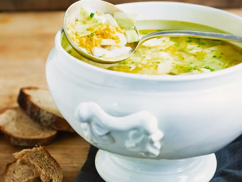 Gemüse-Linsensuppe mit Fisch