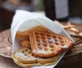 Waffeln mit Banane