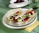 Sandwich mit Schafskäse