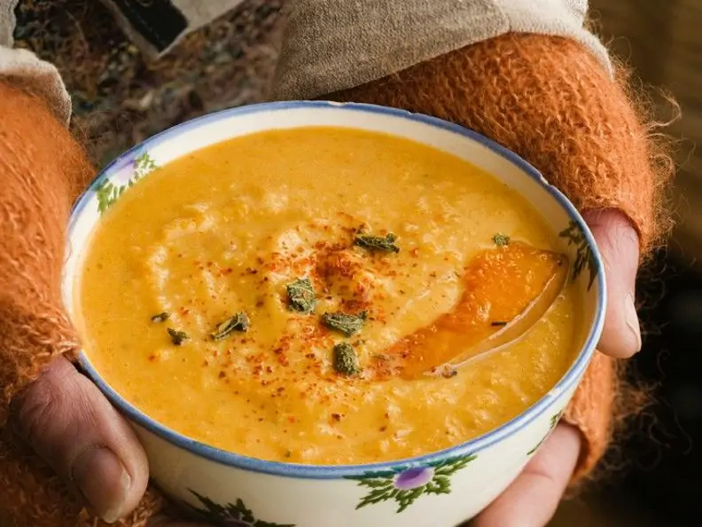 Kokos-Kürbissuppe
