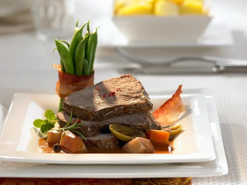 Rinderbraten mit Gewürzsauce
