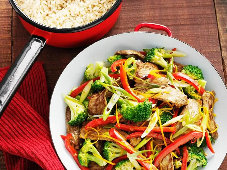 Wokgemüse mit Rind