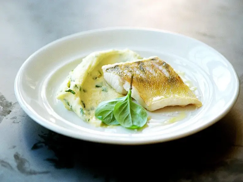 Zander mit Kartoffelbrei