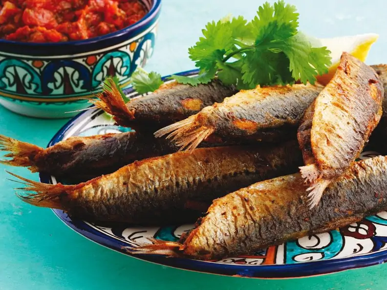Gebratene Sardinen