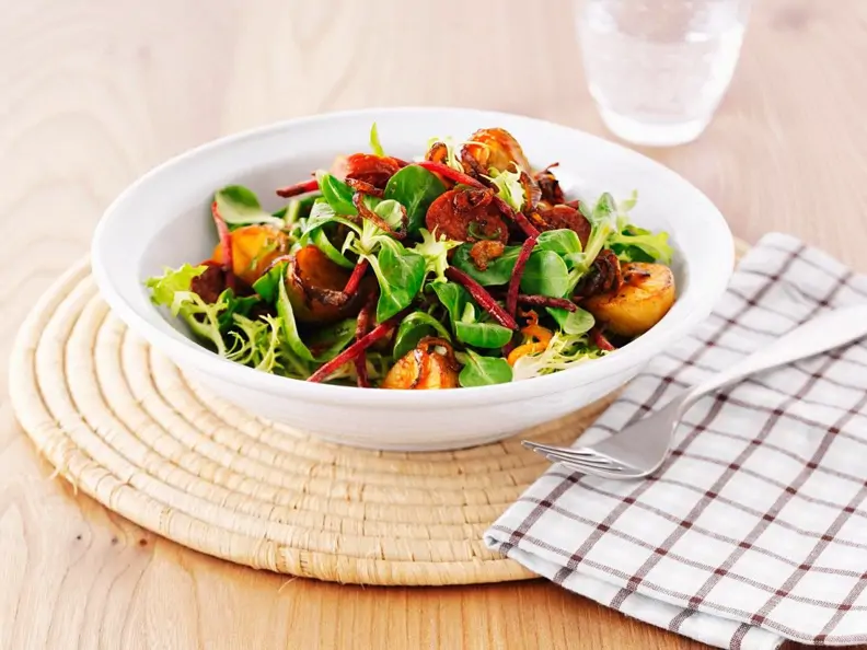 Bratkartoffel-Feldsalat
