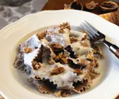 Maroni-Pasta mit Nusssauce
