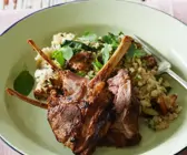 Lammchops mit Wildreis-Quinoa