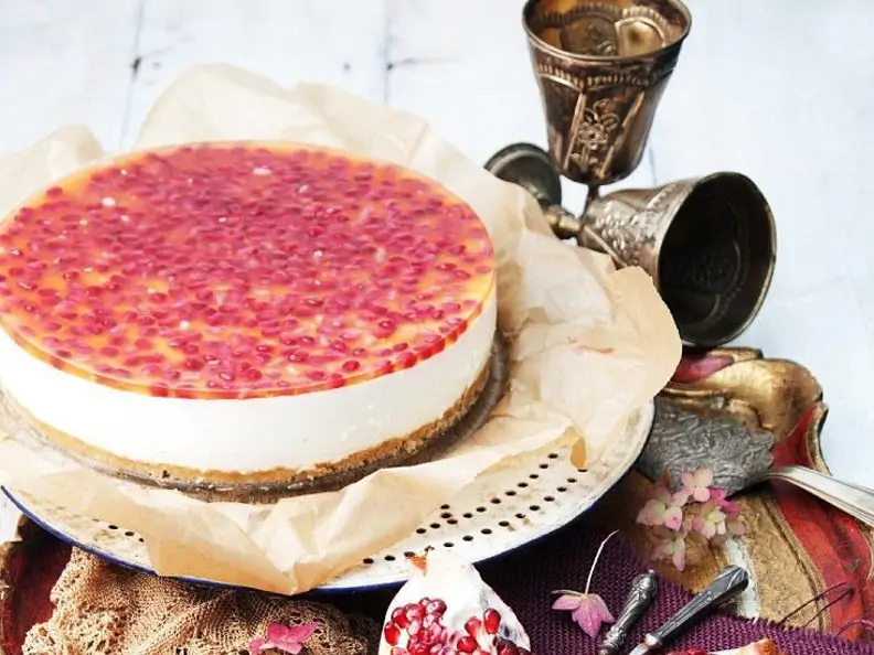 Granatapfel-Käsekuchen