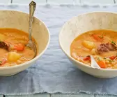 Deftige Kartoffel-Bohnensuppe
